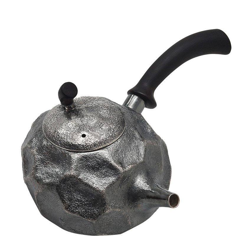 故式纯银手工复古高端侧把泡茶壶