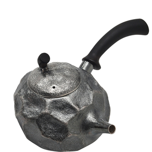 银壶纯银999泡茶壶侧把壶故式手工银器茶道主泡器中秋设计款 仰天
