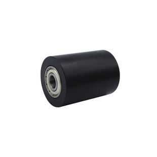 尼龙滚轮直柱型从动轮无动力滚筒导向轮压轮滑轮定位轮轨道轮POM