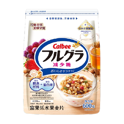 Calbee减少糖水果麦片