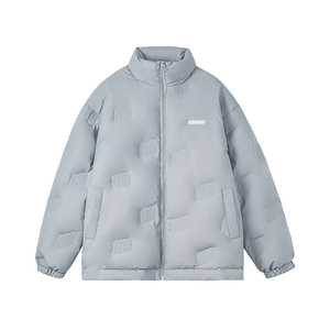 FORNINES压印logo三防羽绒服男女情侣面包服潮牌冬季立领防寒外套