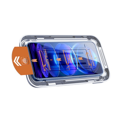 适用红米note12钢化膜自动除尘