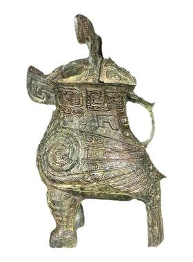 商代仿古青铜器摆件家居装饰