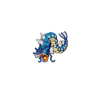 TLP反光贴  像素暴鲤龙Gyarados 宠物精灵宝可梦pokemon防水贴纸