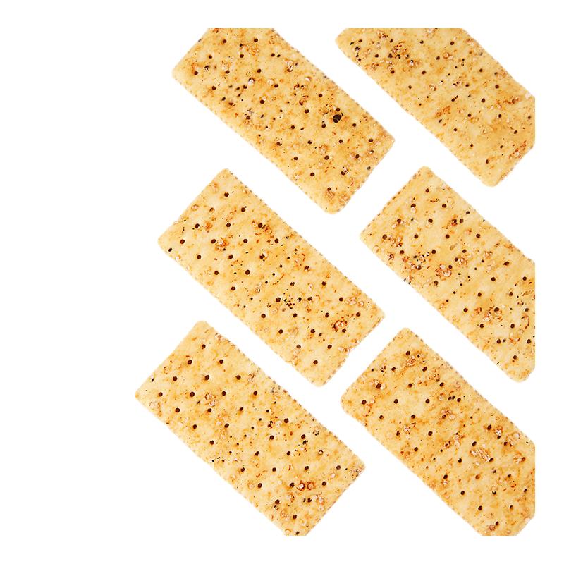 【商超同款】优尚优品 黑松露火腿苏打饼干218g 无蔗糖咸味小饼干
