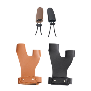 传统弓箭牛皮护手扳指传统美猎蒙古弓射击护指套装专业射箭护具