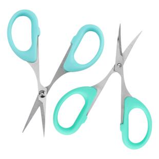 超轻粘土人偶细节剪尖细剪刀DIY高达模型软陶美工用直弯剪手指缝