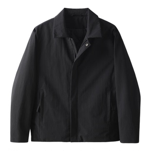 LUUD 日系复古内里夹棉外套男士冬季隐藏式拉链口袋保暖翻领夹克