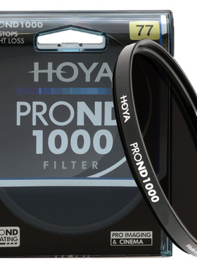 HOYA 豪雅 72mm PRO ND1000减光镜10档曝光适用佳能15-85尼康18-200适马18-35索尼18-105单反相机ND滤镜