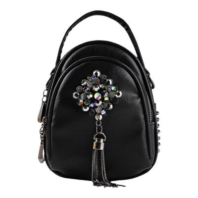 新款铆钉流苏质感手机小包包