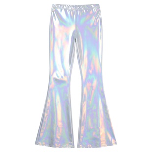 Elastic waist flared pants club suit 弹性腰部喇叭裤俱乐部服