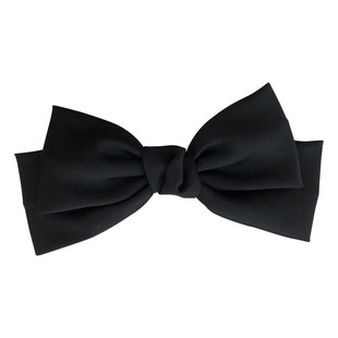 韩国缎面大蝴蝶结发夹发饰高级感弹簧夹头花顶夹子发卡马尾夹头饰