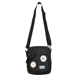 斜挎小背包男士ins日系简约休闲单肩小挎包女韩版百搭学生手机包