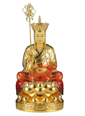 纯铜地藏王铜摆件家用