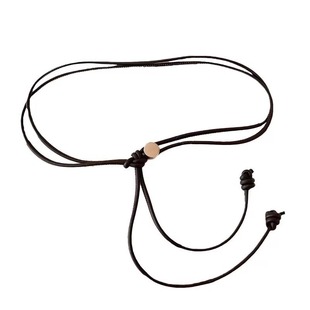 2024新款腰带女配裙子夏季细皮绳装饰连衣裙黑色绳子加长腰链配饰