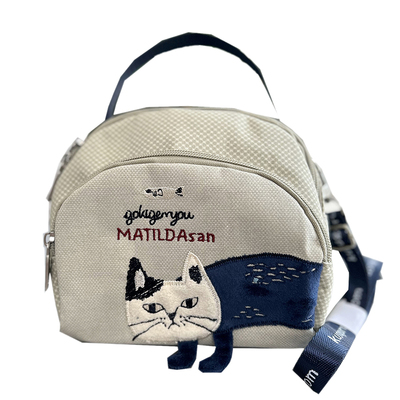 kusuguru斜挎包刺绣小包日式便携