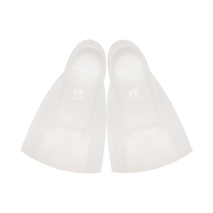 双旗鱼2026新款全透明隐形脚蹼专业游泳硅胶脚蹼自由泳蛙鞋短脚蹼