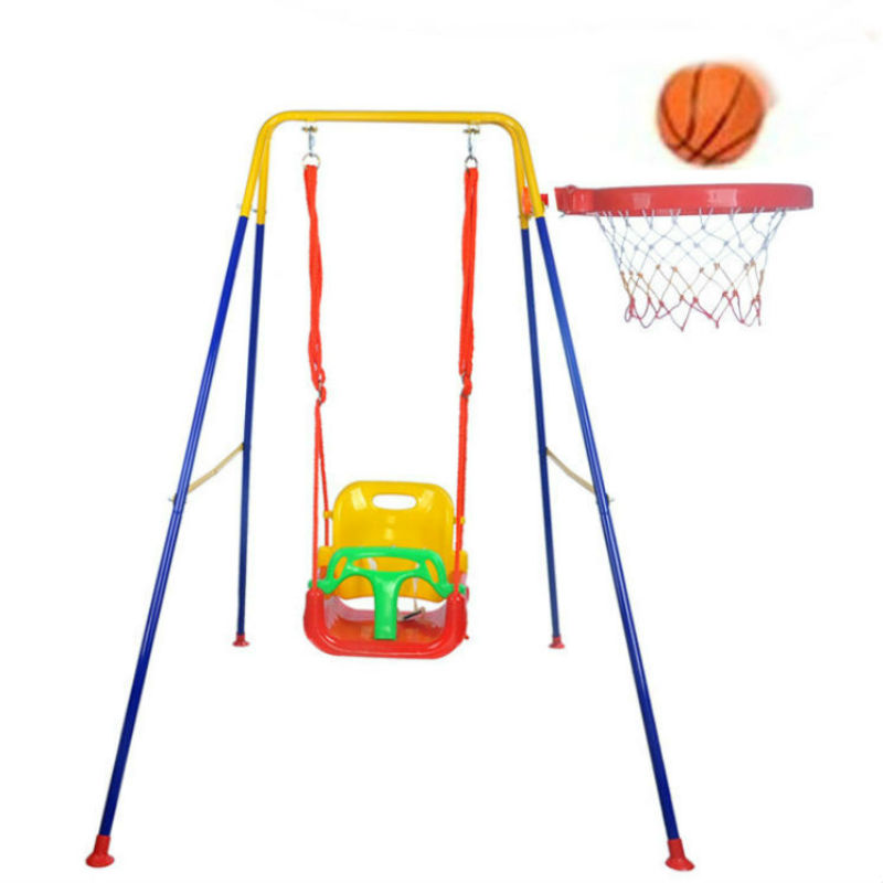 婴幼儿童室内外秋千家用吊椅婴儿玩具户外荡秋千折叠宝宝秋千支架