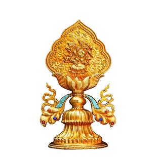 欧斯特全鎏金八吉祥摆件彩珠镶嵌室内家用八宝一套桌面摆件