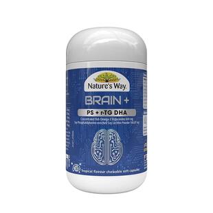 Nature'sWay佳思敏脑力佳神经酸备考儿童DHA鱼油PS磷脂酰丝氨酸*3