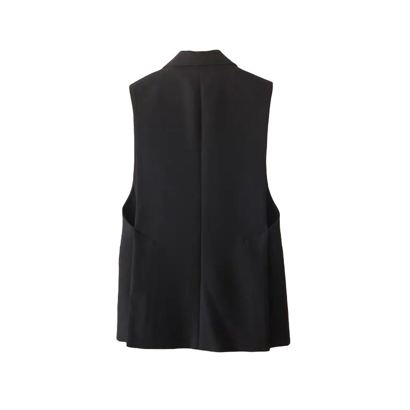 一粒扣百搭西装领显瘦西装马夹