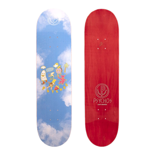 psychos沸点滑板集合高弹性板面双翘板赠送砂纸7层进口加枫木板片