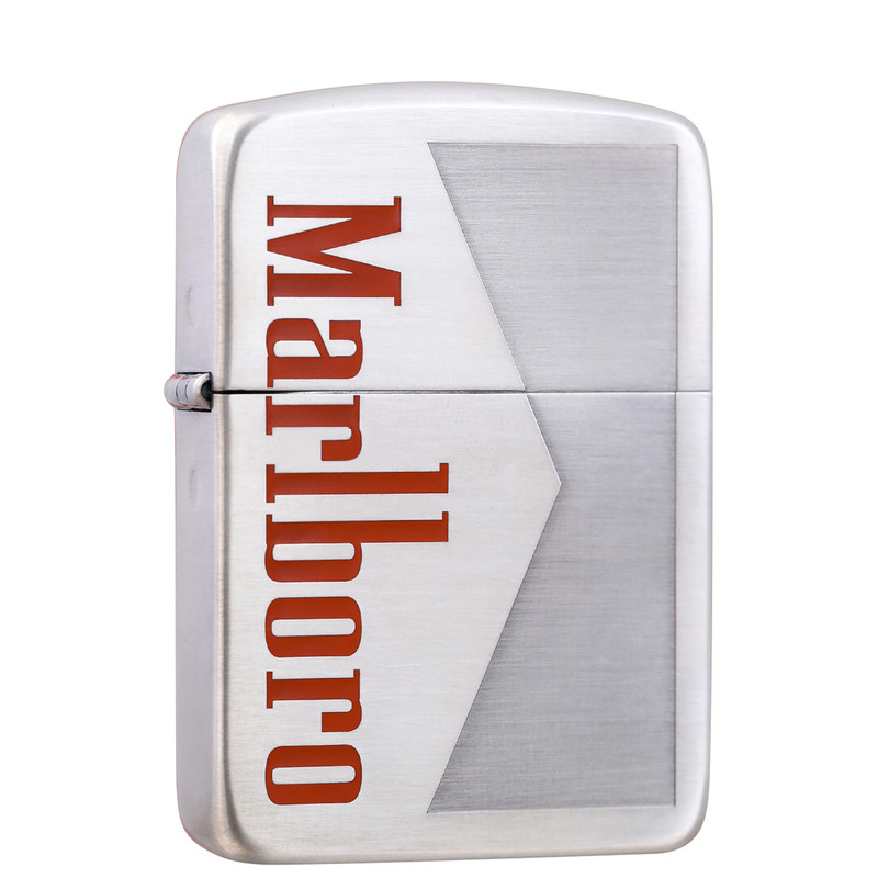 Zippo镀银1941万宝路花牛男送礼