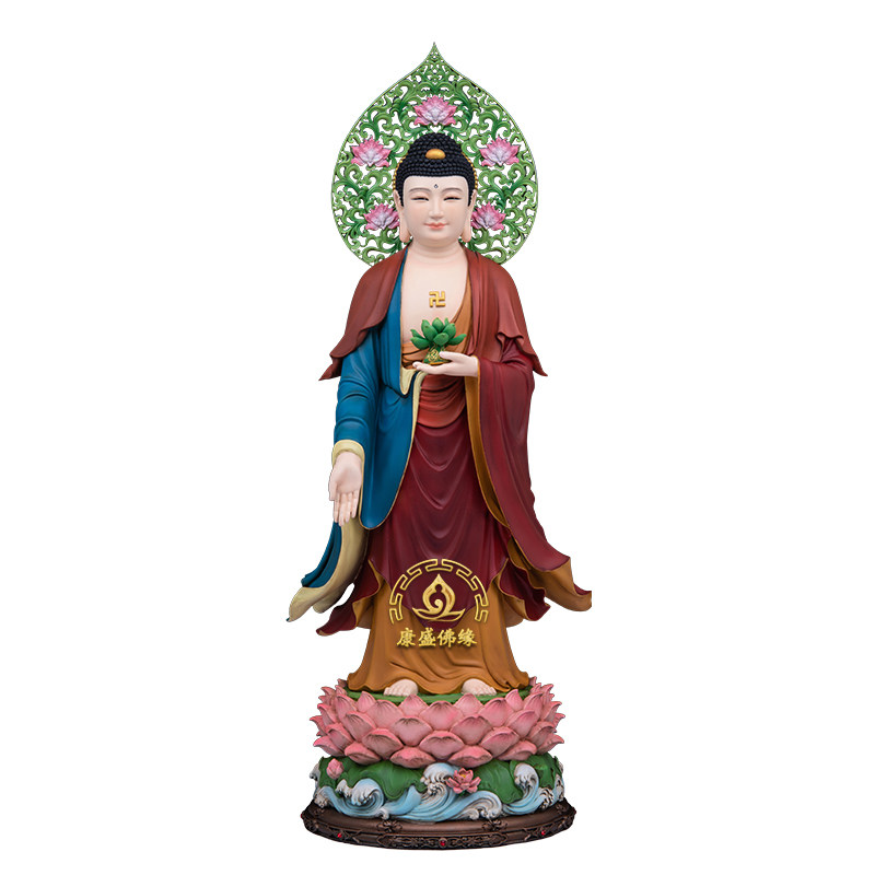 全堂佛神像西方三圣供奉摆件