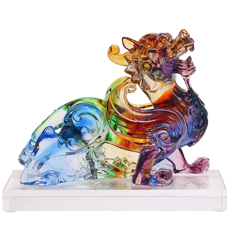 琉璃开业礼品新中式桌面貔貅摆件