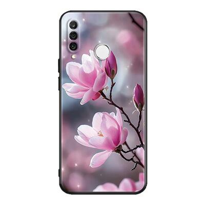 luckrider适用于华为nova4E手机壳hw nv4e挂绳huawei nava4E软胶p30青春女神nove4e花卉mar-al00外壳p30lite