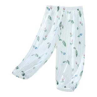 贝肽斯婴儿裤子男女宝宝防蚊裤夏季儿童薄款长裤睡裤灯笼裤网纱S