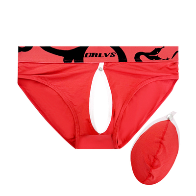 ORLVS男三角内裤可拆卸囊袋开衩