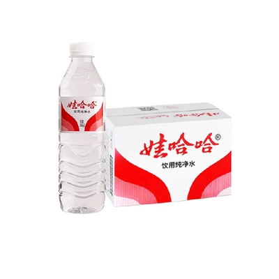 娃哈哈纯净水596ml24瓶家用整箱