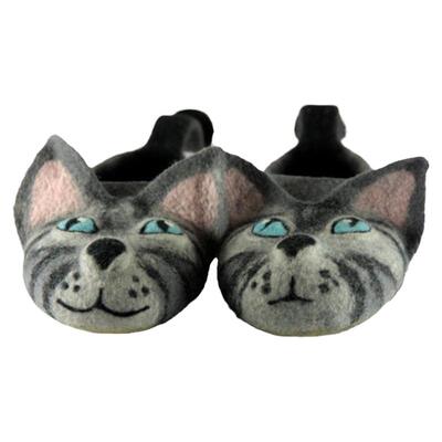 可爱猫咪意大利耐磨柔软居家鞋