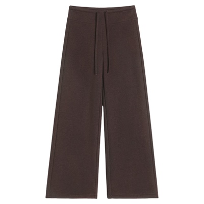 小个子加绒保暖醋酸羊毛直筒女裤