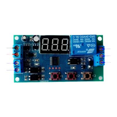 12v24v两路信号输入继电器模块