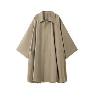 【8/8 20:00】MUCCHIC/Row风翻领A衣大摆风衣