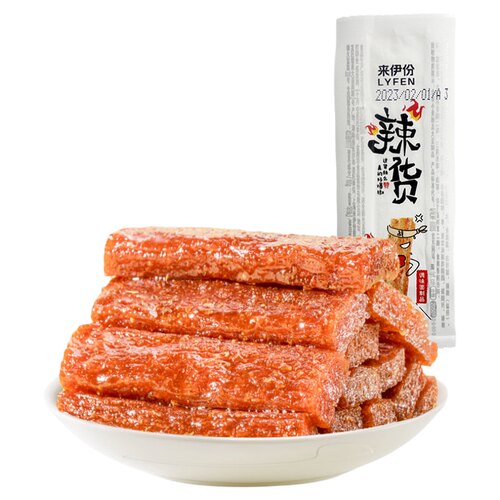 来伊份辣货1000g休闲零食辣条辣片辣皮网红面筋制品麻辣小吃散装