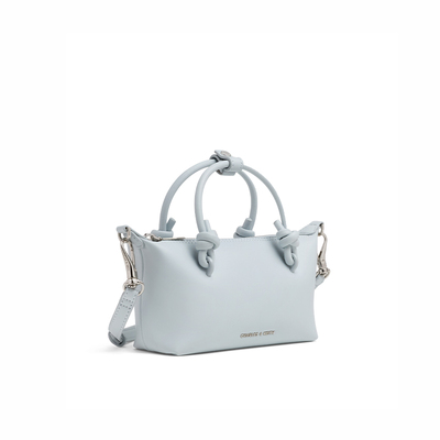 绳结手提斜挎饺子包CHARLESKEITH