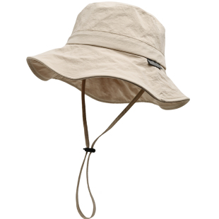 速干防水户外遮阳帽子女春夏防晒防紫外线登山帽男遮脸渔夫太阳帽