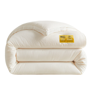 李官奇80%大豆蛋白纤维子母被芯全棉大豆被春秋被加厚保暖冬被子