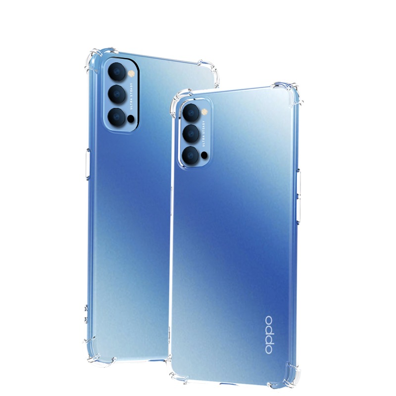 opporeno4手机壳opporeno4se手机套opporeno4pro透明硅胶软reno4气囊防摔oppo新款reno4pro全包reno4se女男5g