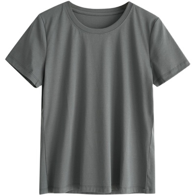 常规基础款纯棉女休闲短袖纯色