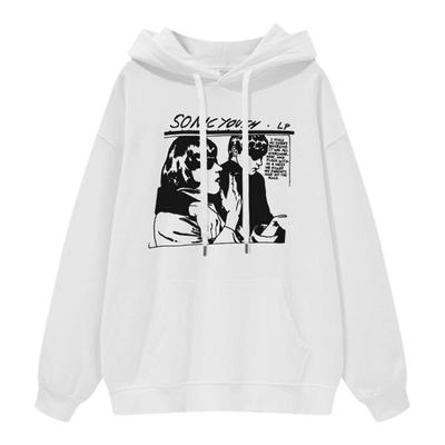 SonicYouth摇滚风圆领连帽卫衣