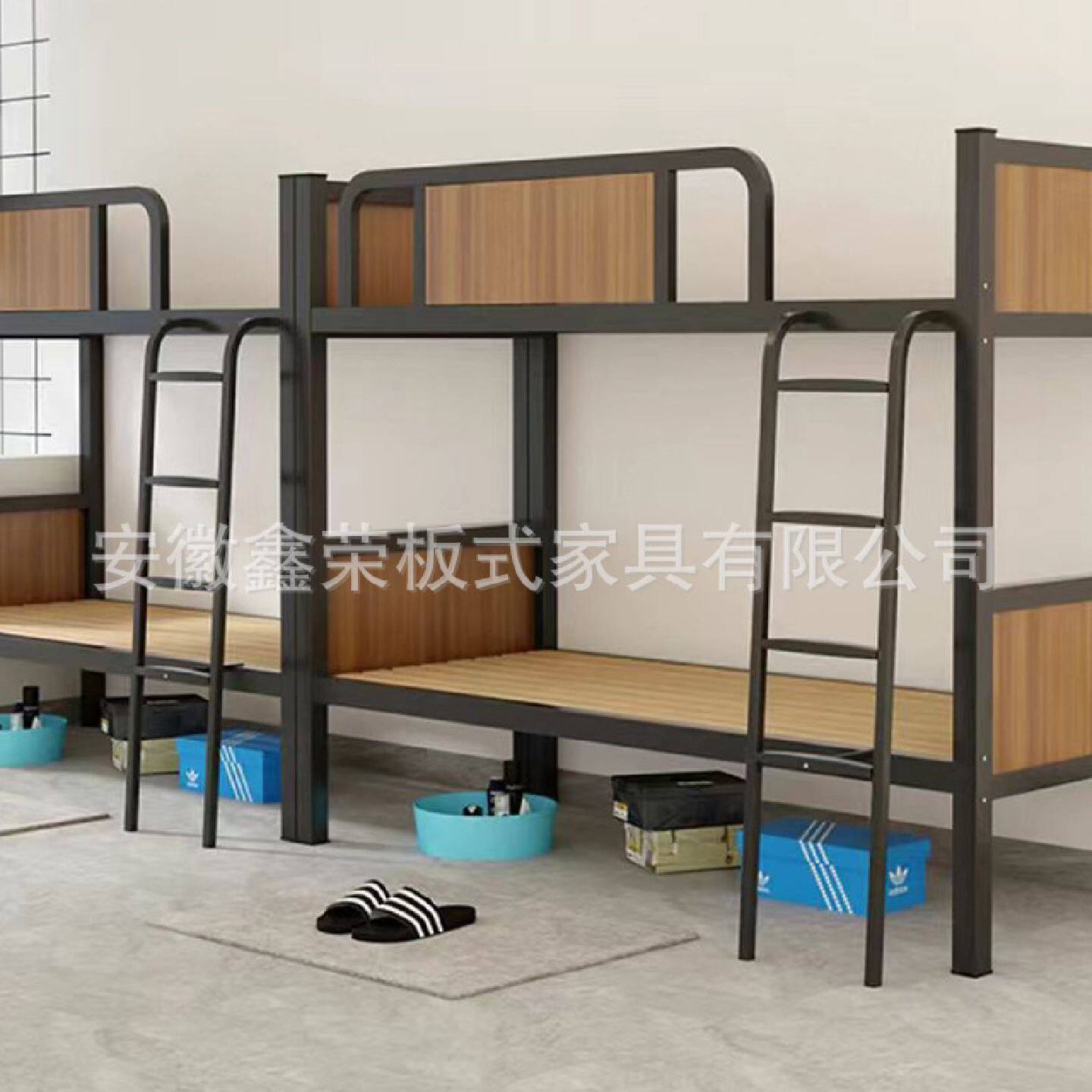 双层铁架床学校公寓专用带爬梯护栏钢管可开票学生床双人床宿舍