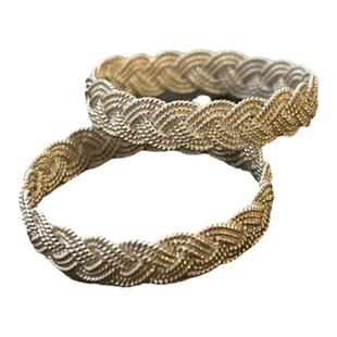 庭院工兮999银纯手工制作花丝编织戒指汉服古风旗袍配饰指环闭口