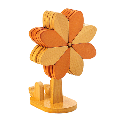 隔热垫实木防烫锅垫折叠杯垫碗垫