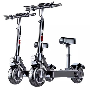 希洛普电动滑板车成坐骑可折叠式两轮代步便携迷你小型电瓶电动车