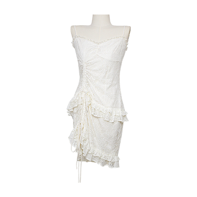 奶油系女孩蕾丝性感吊带连