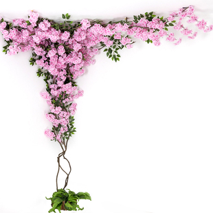 仿真樱花树网红墙面造景室内客厅橱窗门头装饰吊顶空调管遮挡美化